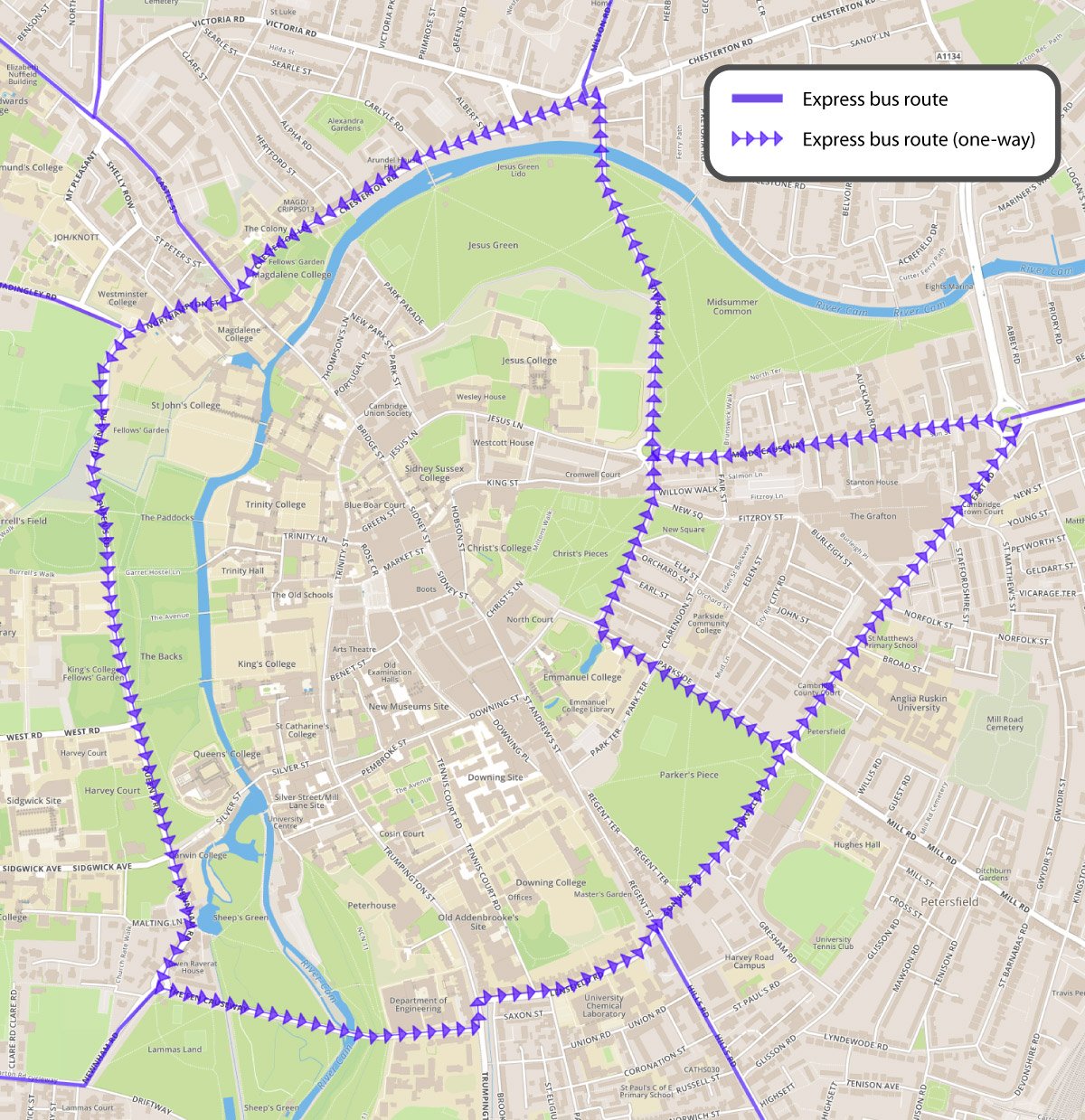 Making bus services in and around Cambridge more attractive